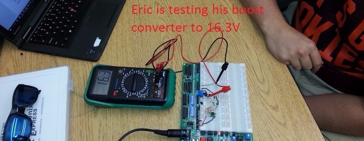 ECE 2074 Eric's Boost Converter Measurement